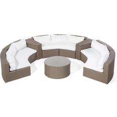 Garden & Outdoor Furniture Beliani 9 Seater Garden Outdoor Lounge Set