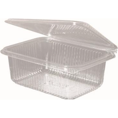 Festartikler Catersource Plastbæger Firkantet m/hængslet låg 750 ml. 97x165x55 mm. 100 stk