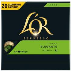 Goedkoop Koffiecups L'OR Espresso Lungo Elegante Capsules 20 Stuks