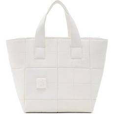 Desigual Midsize Patchwork Tote Bags - White