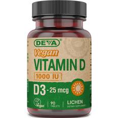 Deva Deva Vegan Vitamin D3 90 Veg Tabs 90 pcs