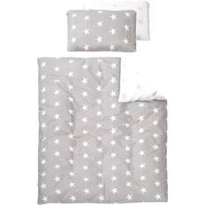 140.0 cm Set da letto Roba Bettwäsche Little Stars 40x60/ grau 140x200cm