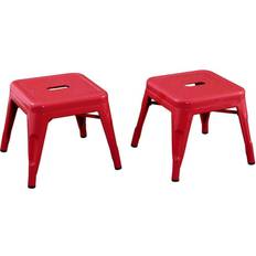 Red Stools Acessentials & Hudson Kids Metal Stool - 2 pack