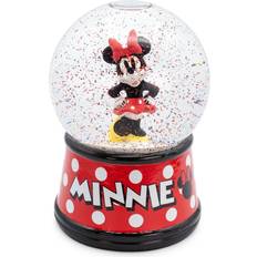 Argento Lucine notturne Silver Buffalo Minnie Mouse Light-Up Snow Globe 6 Inches Tall Lucina notturna