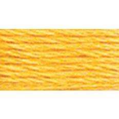 Yellow Yarn DMC Pearl Cotton Ball Size 8 87yd-Medium Yellow