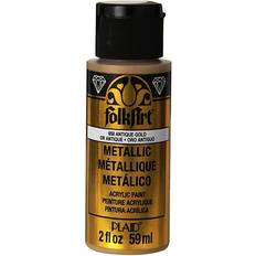 Plaid Folk Art Metallisk Akrylfärg Antikt Guld 59 ml