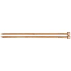 Clover Bamboo Single Point Knitting Needles 13"-14"-Size 3