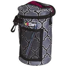 Yarn Bags Artbin 6824AG Mini Yarn Drum, Portable Knitting & Crochet Storage, [1] Poly Canvas Tote Bag, Gray Print