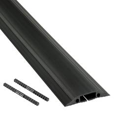 Cable Ties D-Line Floor Cable Cover: Polyvinylchloride, 1 Channel 30' OAL Part #US/FC83B/9M