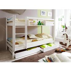 Bedframes TICAA Etagenbett RENE Grenen Massief 90x200 cm