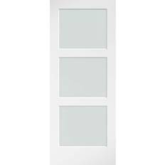 R Interior Doors 84 3-Lite Frosted Interior Door R (x82.7")