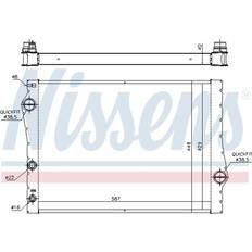 Nissens Radiateur 60823 Aluminium Koelribben BMW X5