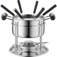 Silbrig Fonduetöpfe MÄSER 931933 Fondue Set