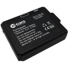 Elwis Pro 1000 mAh 3,7 V Genopladeligt Batteri til H4-R