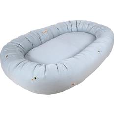 Filibabba Babynest 2:a generationen Pearl Blue m. Brodering One Size Babynest