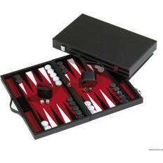 Backgammon Philos Backgammon Kunstleder rot