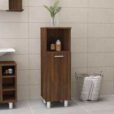 vidaXL Brown Oak Bathroom Cabinet 30 x 30 x 95 cm