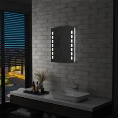 Muebles de Baño vidaXL Espejo De Pared De Baño Con LED 50x60 cm