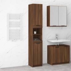 Muebles de Baño vidaXL Armario De Baño Contrachapada 32x34x188.5 cm