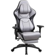 Comfortable ergonomic office chair Dowinx Gaming Chair with Footrest, Ergonomic Computer Chair with Comfortable Headrest and Lumbar Support, Game Office Chair for Adults Pu Leather