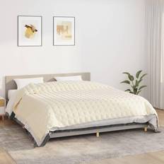 Coperte vidaXL cm/15 Blankets Beige, White