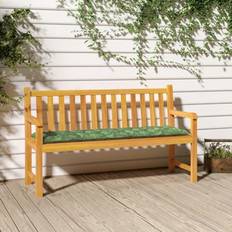 Textiel vidaXL Tuinbankkussen Bladpatroon 180 x 50 x 7 cm Stof