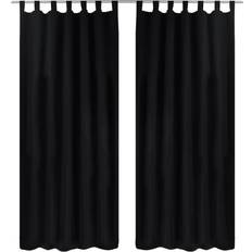 Gardiner & Tillbehör vidaXL 2-pack gardiner öglor microsatin