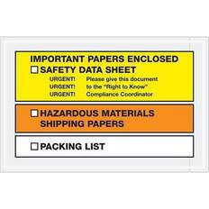 Tape Logic SDS Envelopes Important Enclosed 6 1/2 x 10 Yellow/Orange 1000/Case PL497