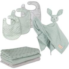 Grün Geschenksets Roba Lätzchen, Geschenkset Baby Essentials Lil Planet frosty green