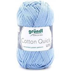 Blau Garne Gründl Cotton Quick uni himmelblau