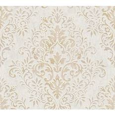 Tapeten A.S. Creation Metallic-Tapete Livingwalls Jette 4 in Beige Braun Metallic