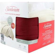 Textiles Sunbeam Queen Fleece Blankets Red