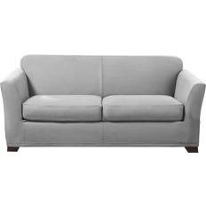 Polyester Loose Covers Sure Fit Ultimate Stretch Loveseat Loose Sofa Cover Gray (185.4x106.7)