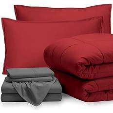 Bedspreads Bare Home Bedding Set Bedspread Red, Gray