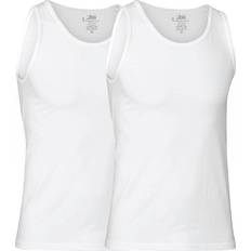 Bomuld - Herre Toppe JBS Bamboo Singlet 2-pack - White