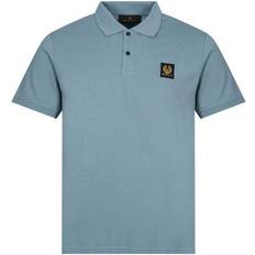 Belstaff Men Polo Shirts Belstaff Logo Polo T-shirt - Arctic Blue