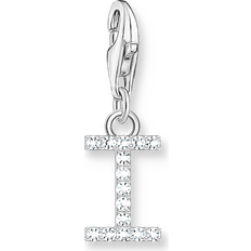 White Charms & Pendants Thomas Sabo Silver Zirconia Letter Charm