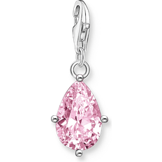 Thomas Sabo Charm-hängsmycke rosa droppe silver