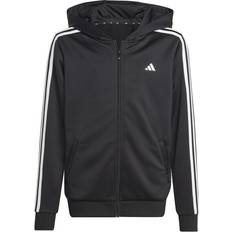 Kinderkleding Adidas Essentials 3-Stripes Full-Zip Sportjas - Zwart