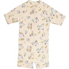 Beige UV-dräkter Barnkläder Geggamoja Unicorn UV Suit - Beige