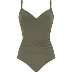 70 - D - Dame - M Badedragter Chantelle Emblem Swimsuit - Khaki Green