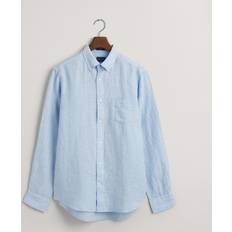 Capri Tops Gant Herren Regular Fit Leinen Hemd Blau