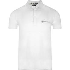 Aquascutum Aldis Crest Block Logo Polo Shirt - White