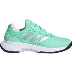 Hopea - Nainen Mailapeliurheilukengät Adidas GameCourt 2 Women - Pulse Mint/Silver Metallic