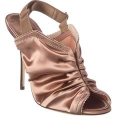 Dolce & Gabbana Pink Heeled Sandals Dolce & Gabbana Corset Satin Slingback Sandal