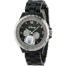 Disney Damarmbandsur Emalj Gnistra Klocka Analog Svart 56270-1B