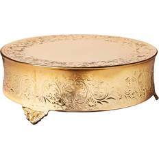 Gold Cake Stands Elegance Round Ornate Wedding Cake Stand