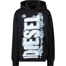 Kinderkleding Diesel Kids Hoodie Met Logoprint - Zwart