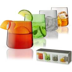 Orange Tumblers Viski Aurora Colored Tumbler