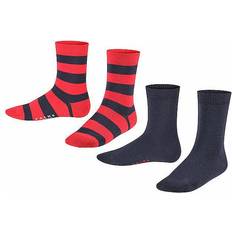 Rood Sokken Falke Happy Stripe Kinderensokken